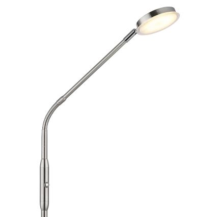 Globo - Dimbare aanraak-LED-vloerlamp LED/6,5W/230V 2700/3350/4000K mat chroom