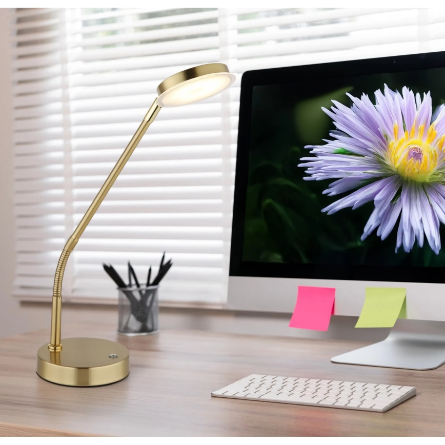Globo - Lampe de table tactile dimmable LED/6,5W/230V 2700/3350/4000K laiton