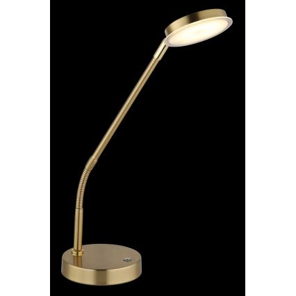 Globo - LED Dimbare aanraaktafellamp LED/6,5W/230V 2700/3350/4000K messing