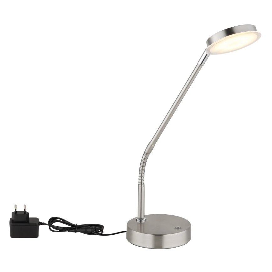 Globo - Lampe de table tactile à LED dimmable LED/6,5W/230V 2700/3350/4000K chrome mat
