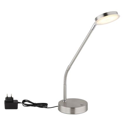 Globo - LED dimbare tafelamp met aanraakbediening LED/6,5W/230V 2700/3350/4000K mat chroom