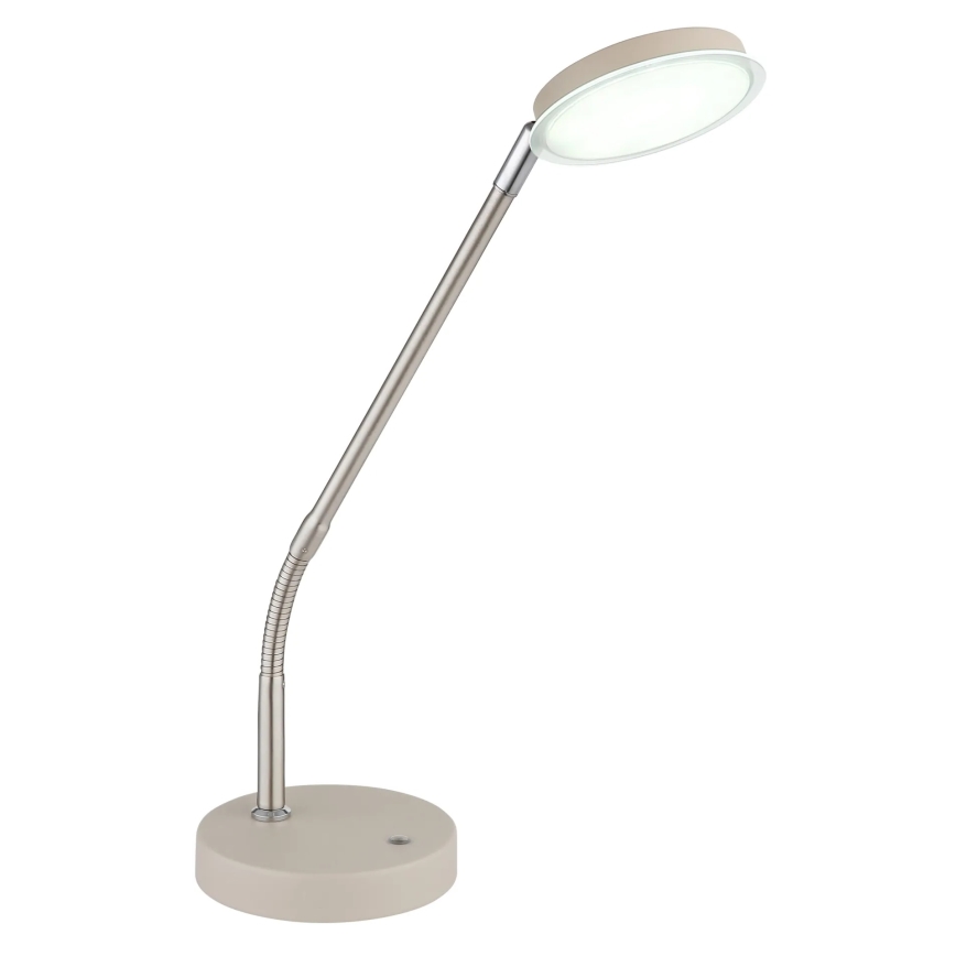 Globo - Lampe de table LED tactile à intensité variable, 6,5 W, 230 V, 2700/3350/4000 K, beige