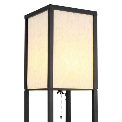 Globo - Lampadaire 1xE27/60W/230V noir
