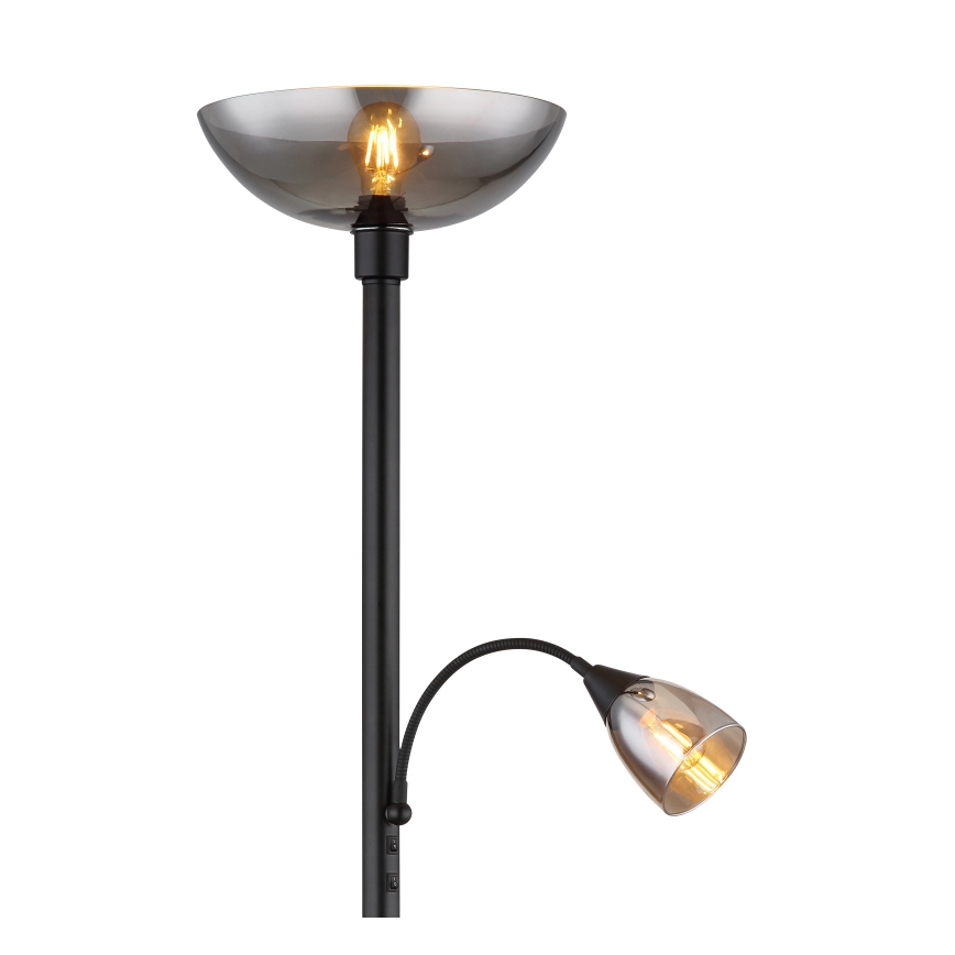 Globo - Staande lamp 1xE27/60W/230V + 1xE14/40W