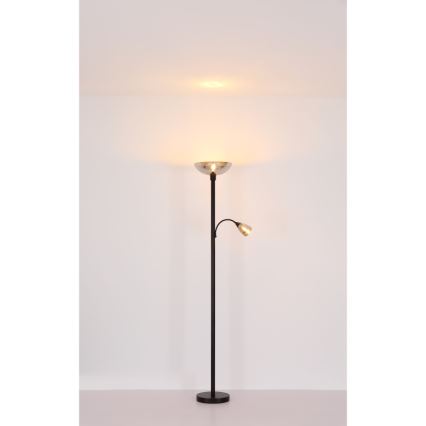 Globo - Staande lamp 1xE27/60W/230V + 1xE14/40W