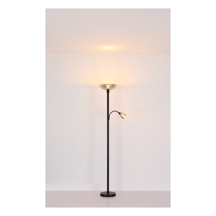 Globo - Staande lamp 1xE27/60W/230V + 1xE14/40W