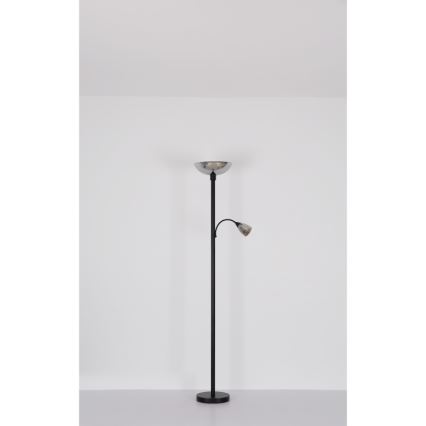 Globo - Staande lamp 1xE27/60W/230V + 1xE14/40W