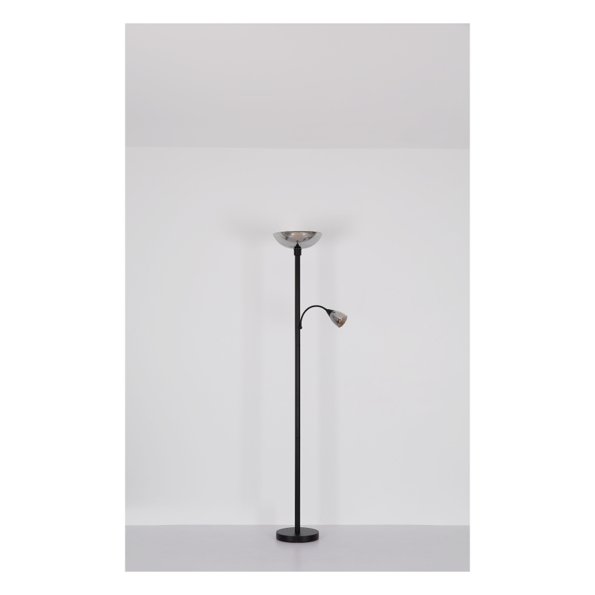 Globo - Staande lamp 1xE27/60W/230V + 1xE14/40W