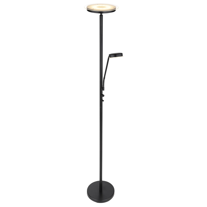 Globo - Dimbare LED-vloerlamp LED/18,5W/230V + LED/4,5W 3000K zwart