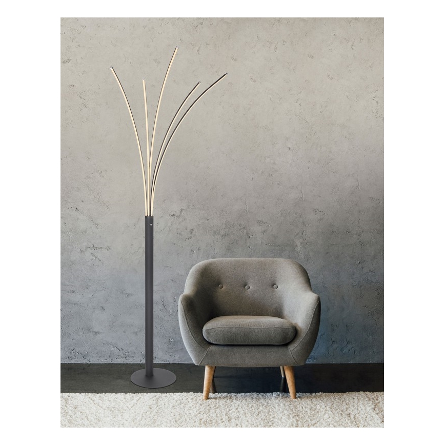 Globo - Dimbare LED-vloerlamp met aanraakbediening LED/36W/230V zwart