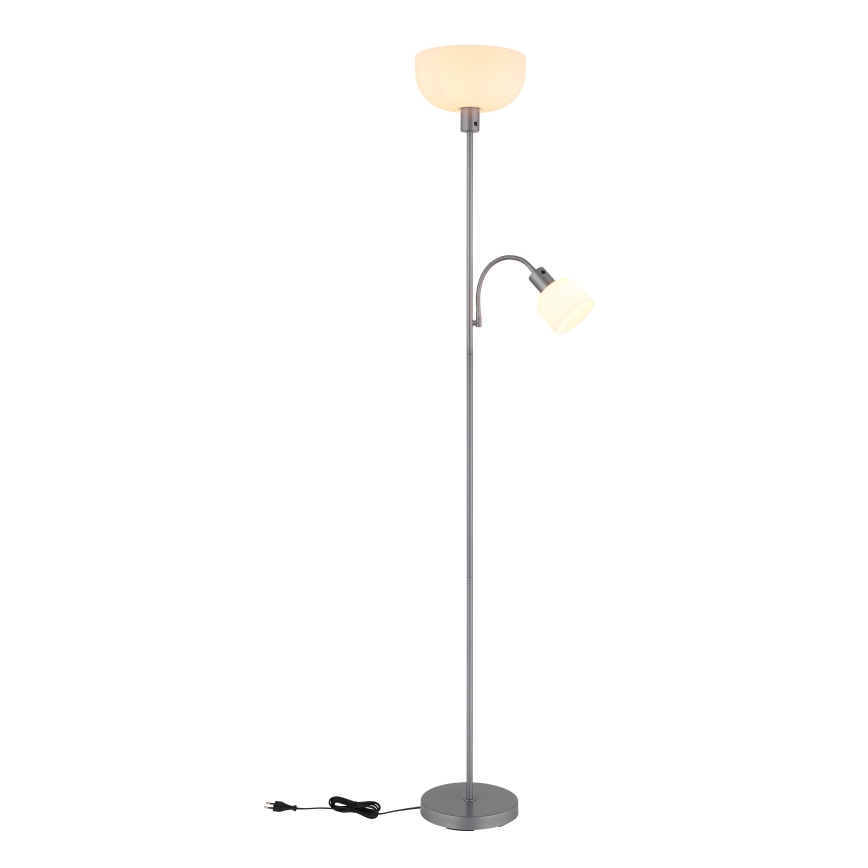 Globo - Vloerlamp 1xE27/40W/230V + 1xE14/25W