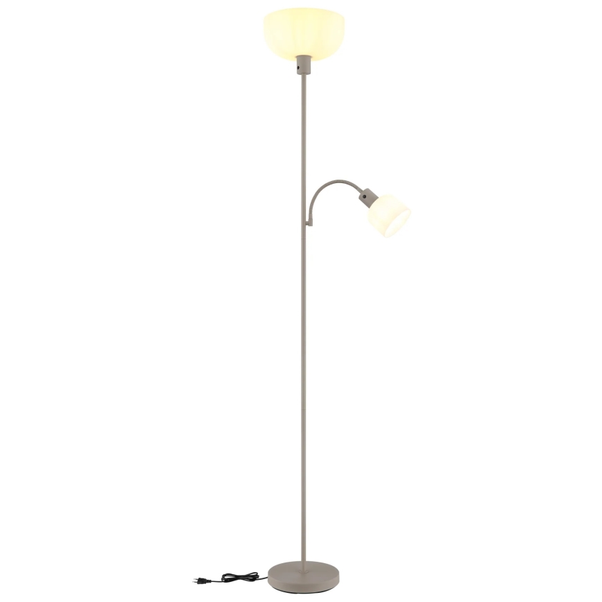 Globo - Lampadaire 1xE27/40W/230V + 1xE14/25W