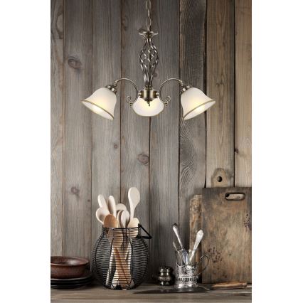 Globo - Hanglamp aan ketting 3xE27/60W/230V