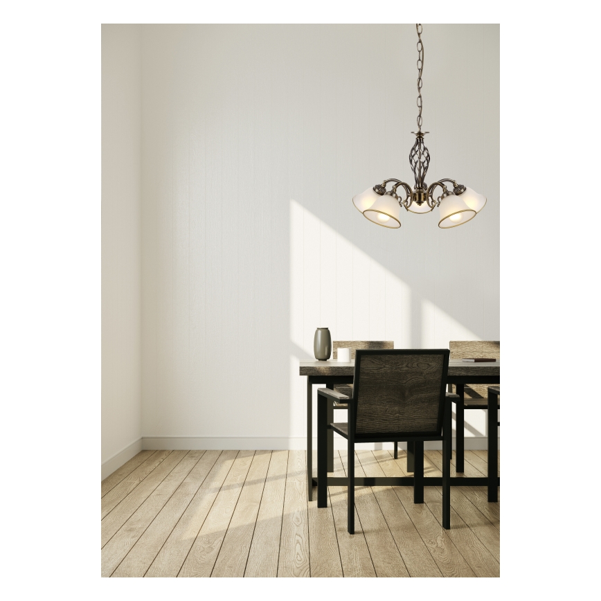 Globo - Hanglamp aan ketting 5xE27/60W/230V