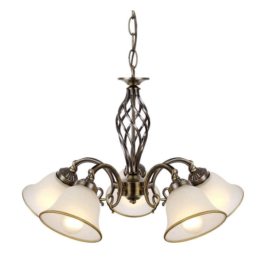 Globo - Hanglamp aan ketting 5xE27/60W/230V
