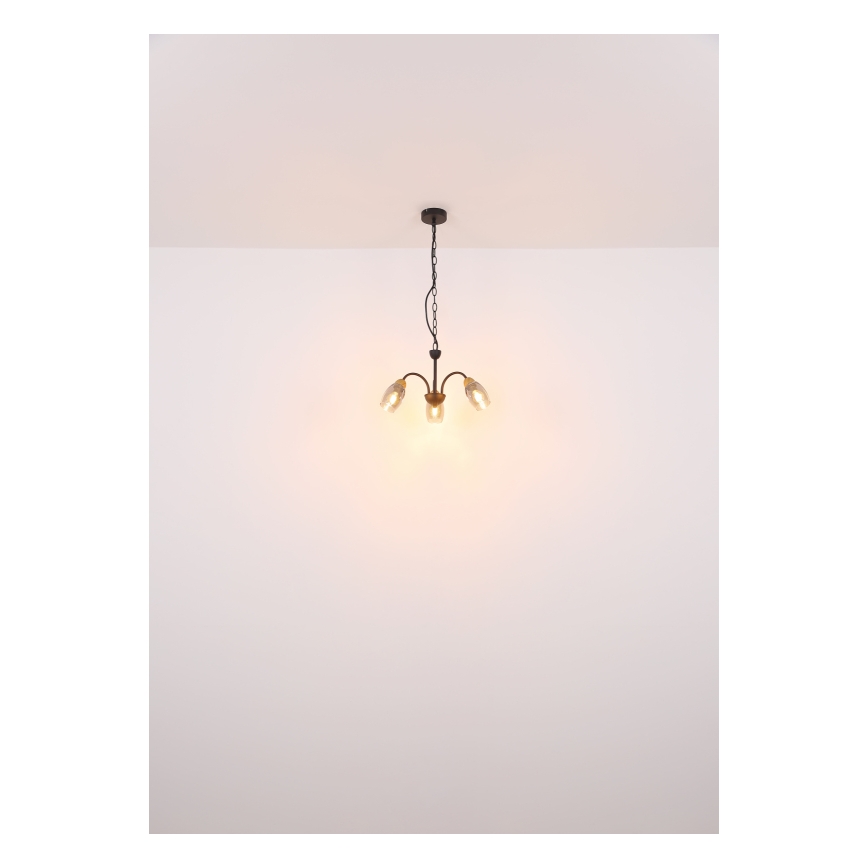 Globo - Suspension chaîne 3xE14/25W/230V