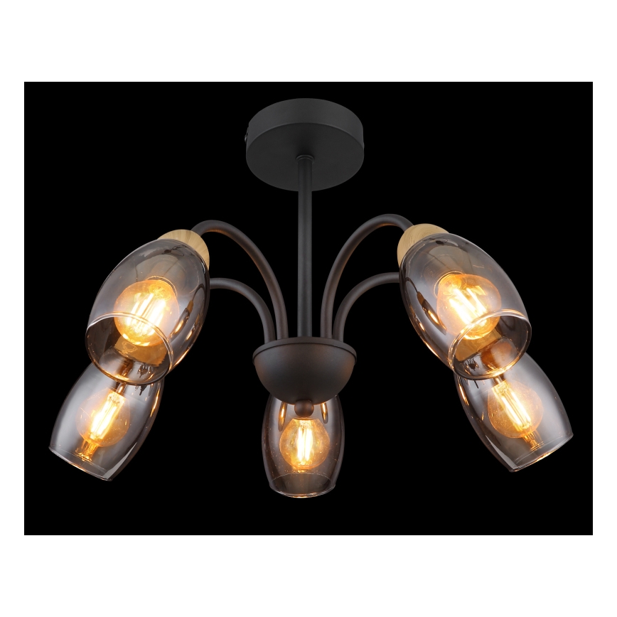 Globo - Hanglamp met vaste pendel 5xE14/25W/230V