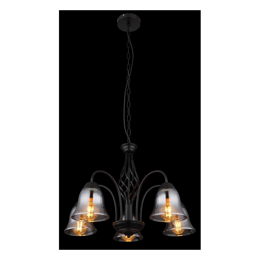 Globo - Hanglamp aan een ketting 5xE27/60W/230V