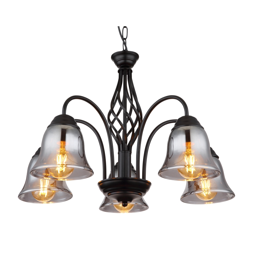 Globo - Hanglamp aan een ketting 5xE27/60W/230V