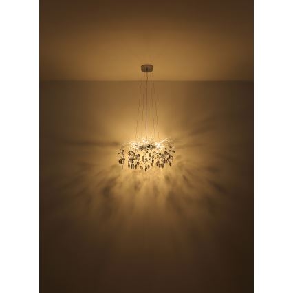 Globo - Hanglamp aan een koord 8xG9/8W/230V diameter 61 cm goud