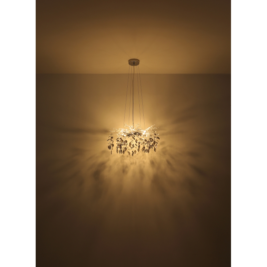 Globo - Hanglamp aan een koord 8xG9/8W/230V diameter 61 cm goud
