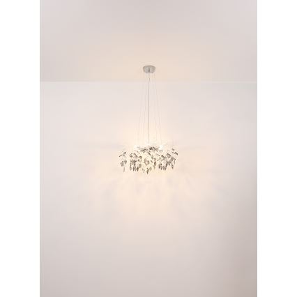 Globo - Hanglamp aan een koord 8xG9/8W/230V diameter 61 cm goud