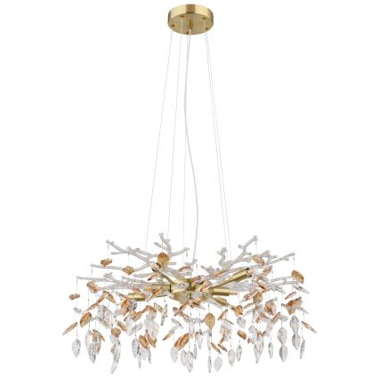 Globo - Hanglamp aan een koord 8xG9/8W/230V diameter 61 cm goud