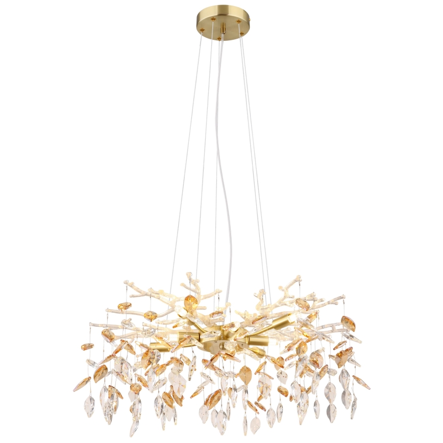 Globo - Hanglamp aan een koord 8xG9/8W/230V diameter 61 cm goud