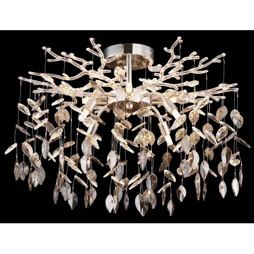 Globo - Suspension sur tige 8xG9/8W/230V chromé brillant