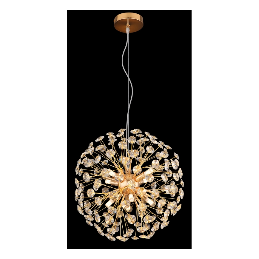 Globo - Lustre LED suspendu sur câble 8xG9/3,5W/230V Ø 40 cm doré
