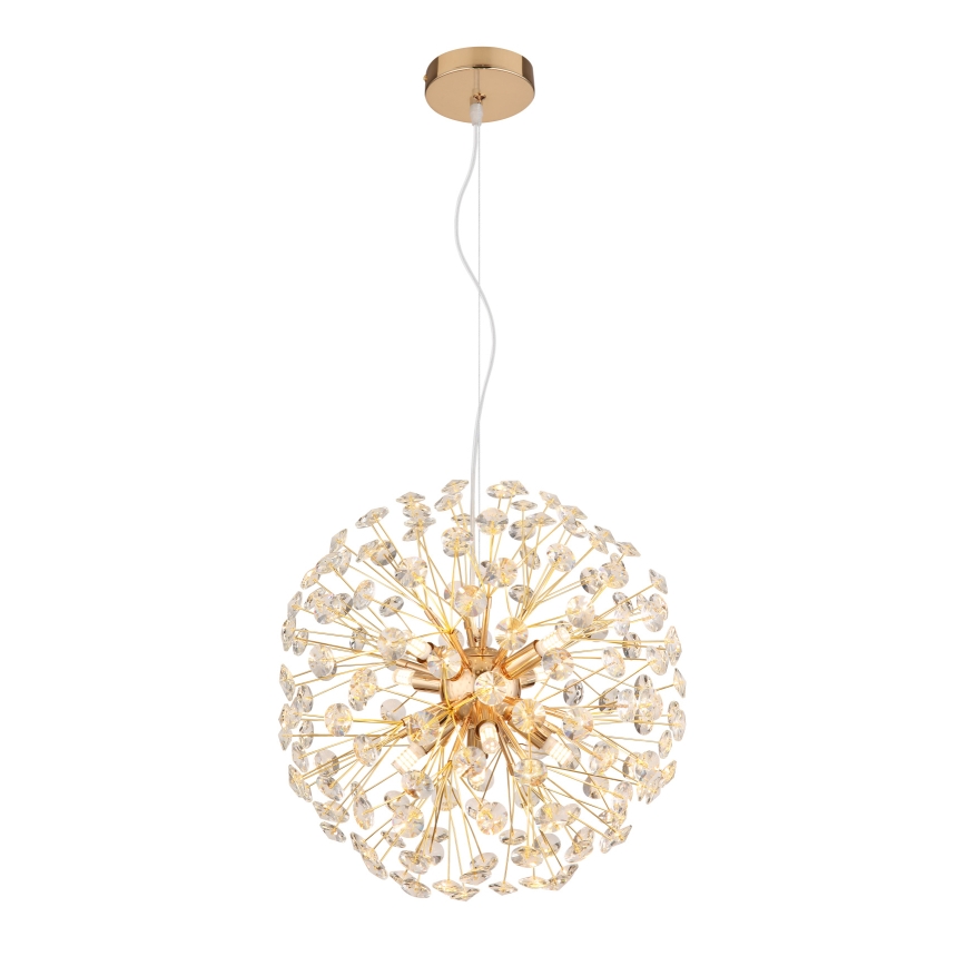 Globo - Lustre LED suspendu sur câble 8xG9/3,5W/230V Ø 40 cm doré