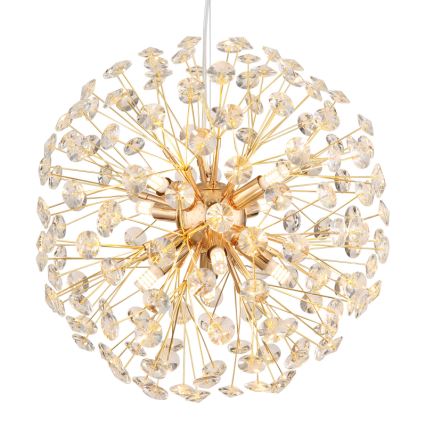 Globo - Lustre LED suspendu sur câble 8xG9/3,5W/230V Ø 40 cm doré