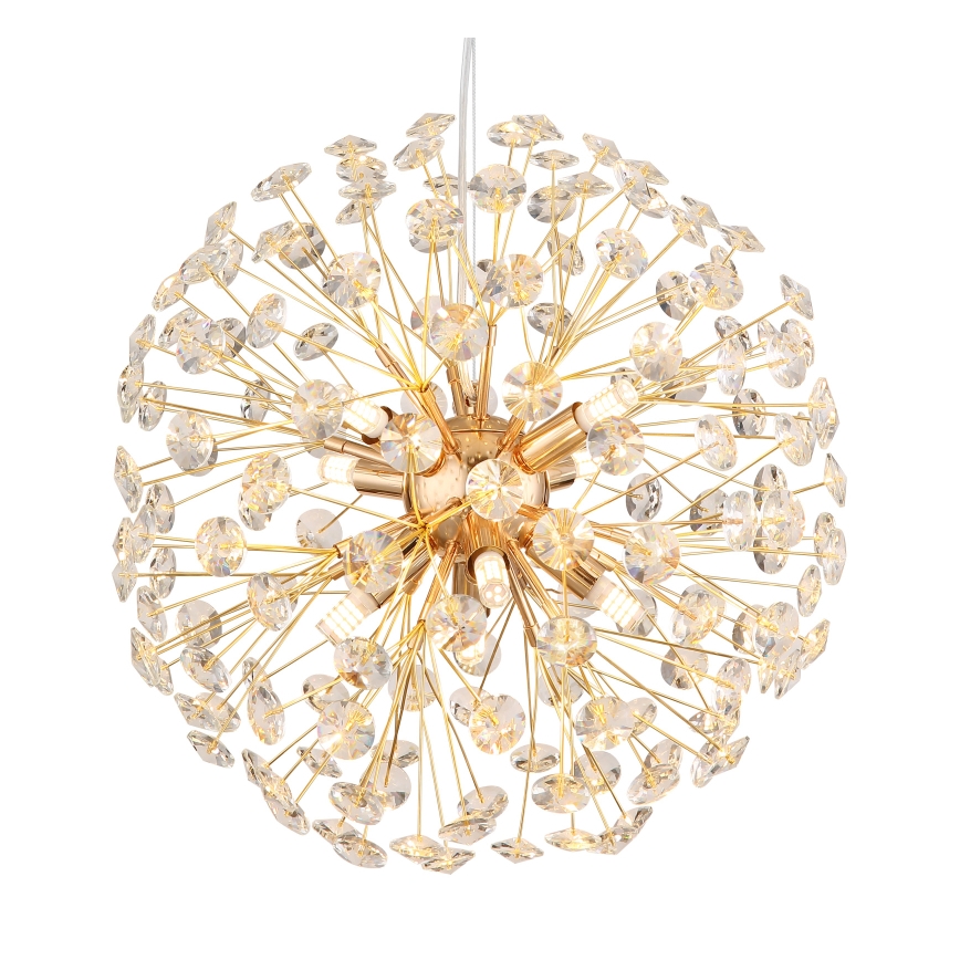 Globo - Lustre LED suspendu sur câble 8xG9/3,5W/230V Ø 40 cm doré
