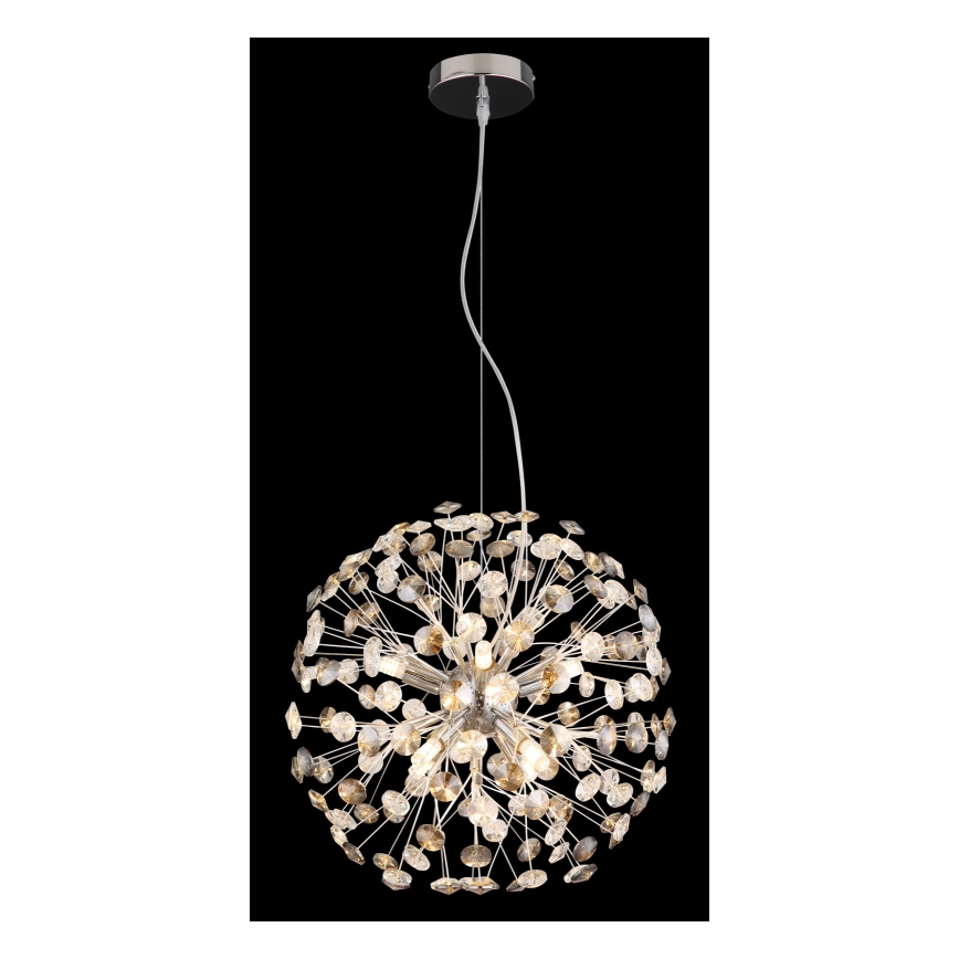 Globo - LED-hanglamp aan kabel 8xG9/3,5W/230V glanzend chroom