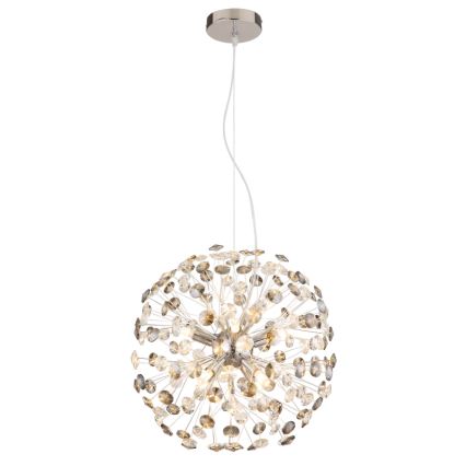 Globo - LED-hanglamp aan kabel 8xG9/3,5W/230V glanzend chroom