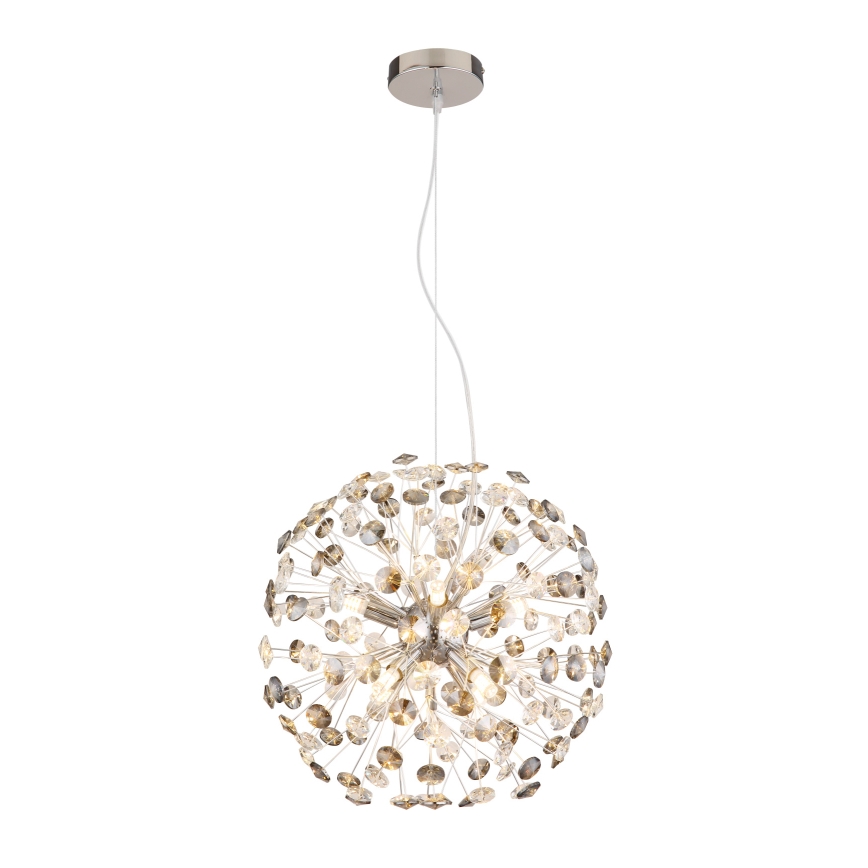 Globo - LED-hanglamp aan kabel 8xG9/3,5W/230V glanzend chroom
