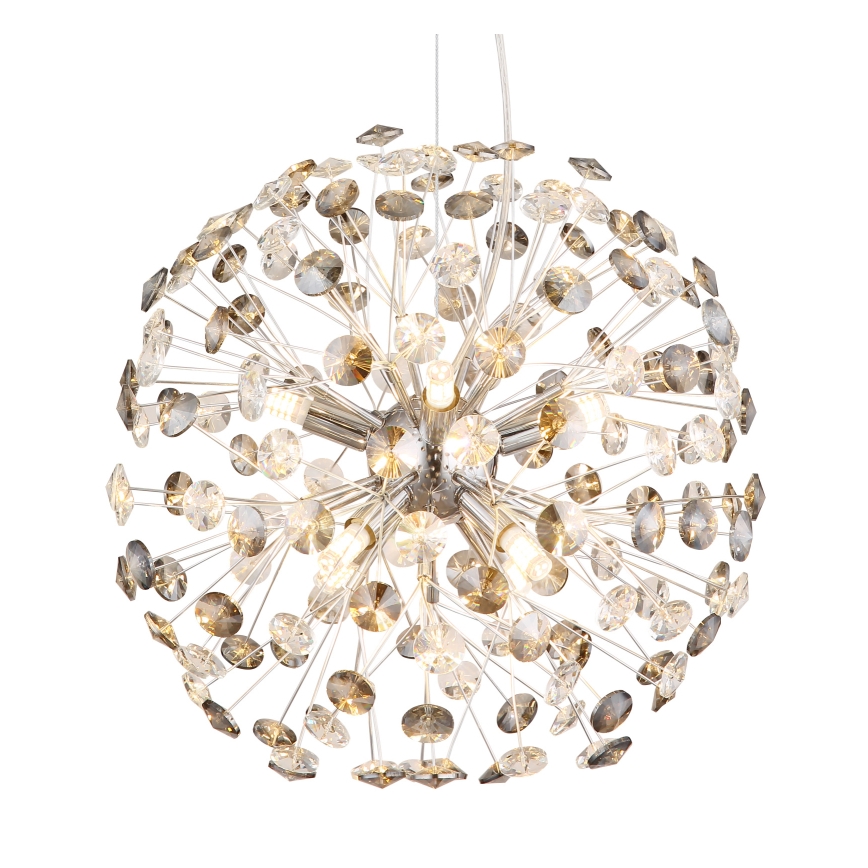 Globo - LED-hanglamp aan kabel 8xG9/3,5W/230V glanzend chroom