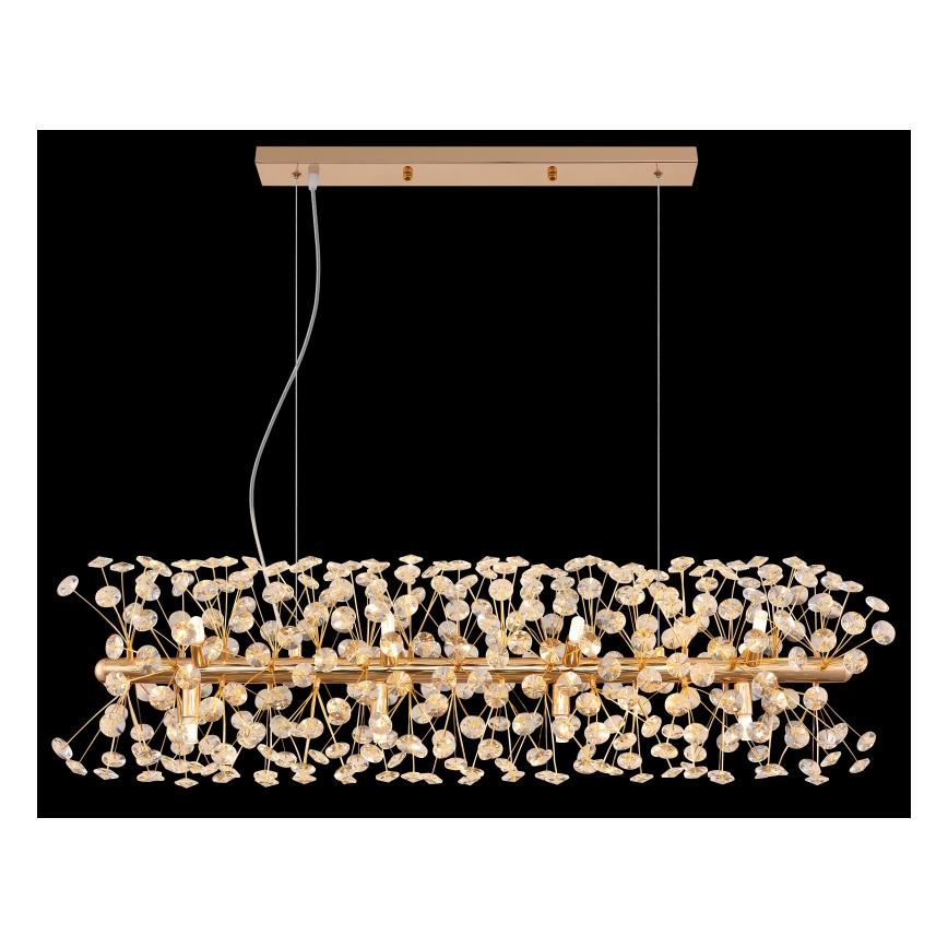 Globo - LED-kroonluchter met kabel 12xG9/3,5W/230V goud