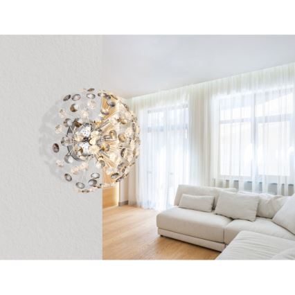 Globo - LED wand verlichting 6xG9/3,5W/230V glanzend chroom