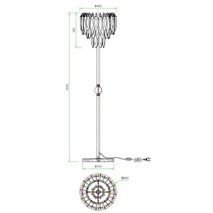 Globo - Lampadaire 4xE14/40W/230V
