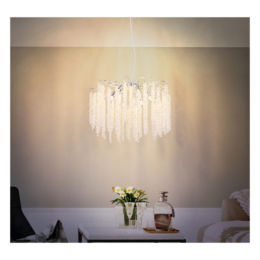 Globo - LED-kroonluchter aan kabel 6xG9/8W/230V