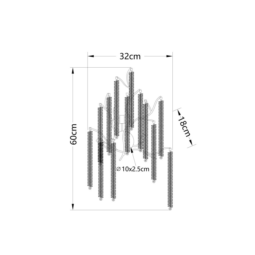 Globo - LED-wandlamp 3xG9/8W/230V