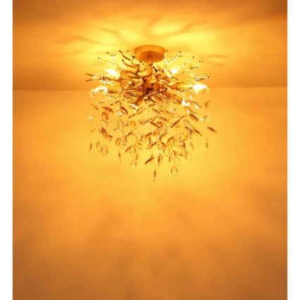 Globo - Lustre sur tige 6xE14/40W/230V doré