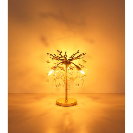 Globo - Gouden tafellamp 3xE14/40W/230V