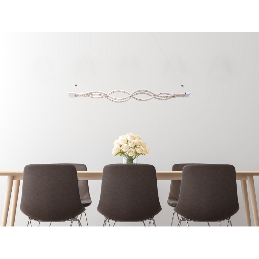 Globo - Dimbare LED-hanglamp met kabel LED/30W/230V + afstandsbediening