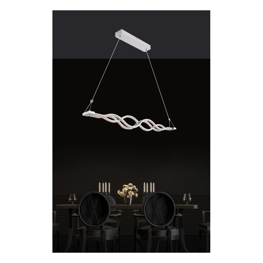 Globo - Dimbare LED-hanglamp met kabel LED/30W/230V + afstandsbediening