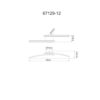 Globo - Plafonnier 2xLED/6W/230V