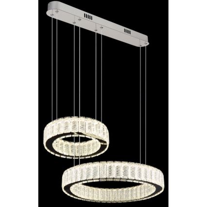 Globo - LED dimbare hanglamp aan kabel LED/80W/230V 2700-6000K + afstandsbediening