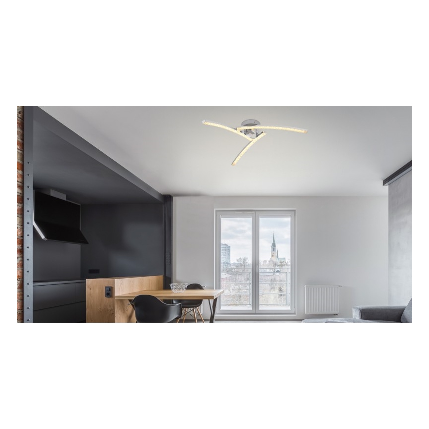 Globo - Badkamer LED Hanglamp voor Oppervlak Montage 3xLED/6W/230V IP44