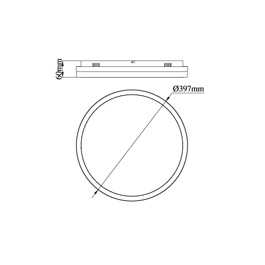 Globo - Plafonnier LED LED/40W/230V 3000/4000/6000K Ø 39,7 cm